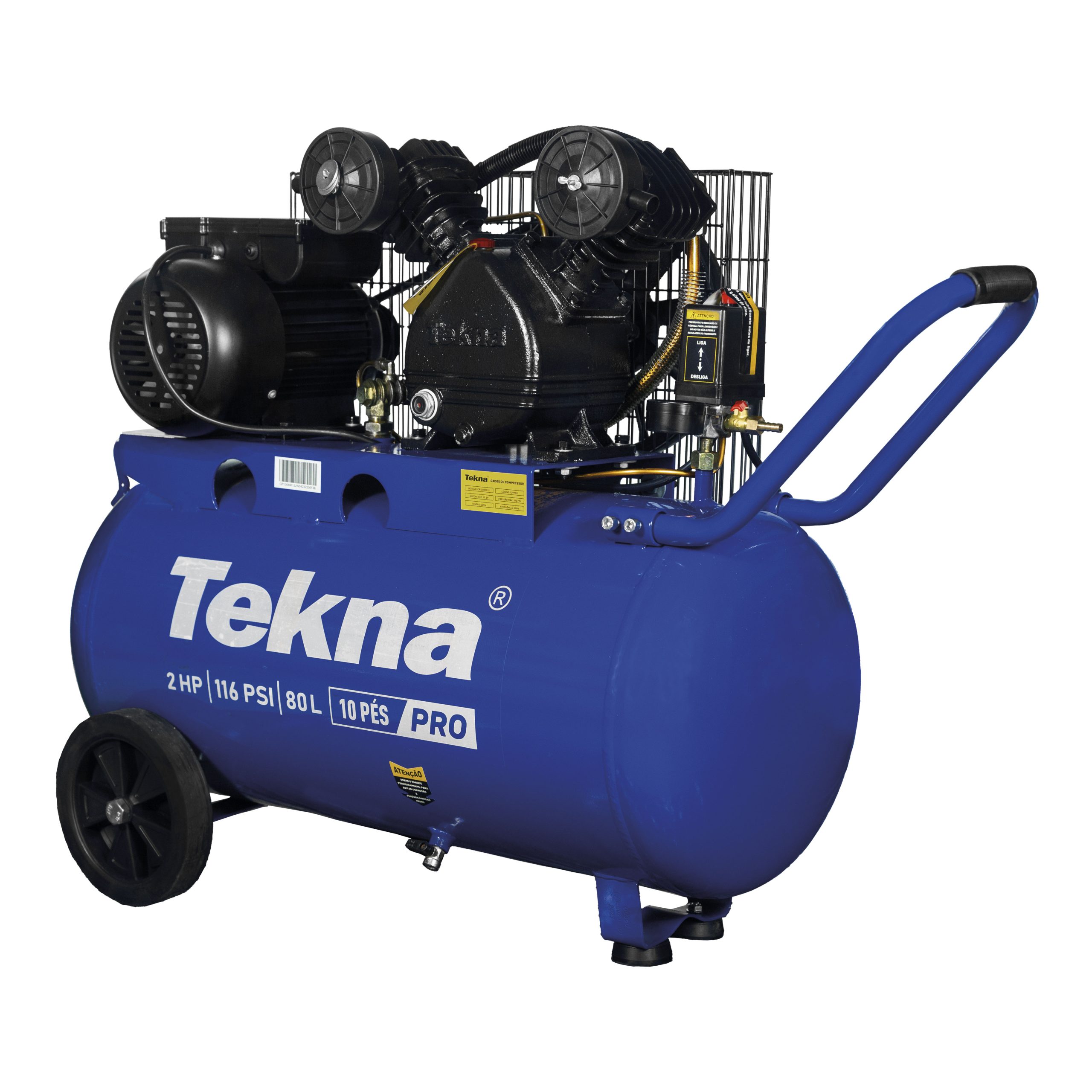 Compressor de Ar Tekna CP10080P-2 80L 2HP 220V - Imagem 3