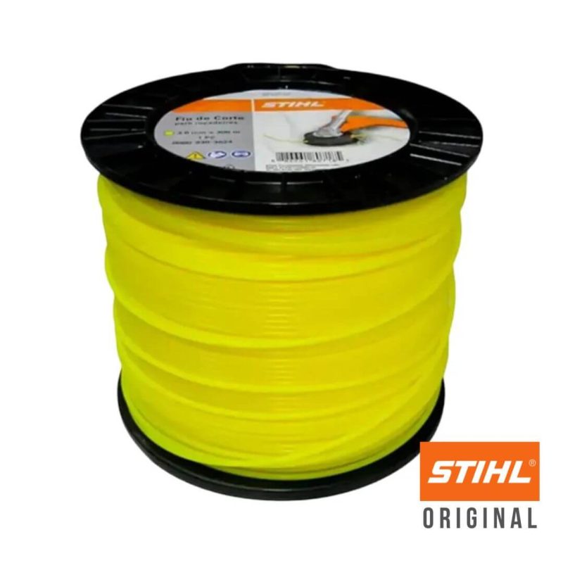 Fio de Nylon Para Roçadeira 3mm Stihl - Bobina de 312m Amarelo 00009303800 - Imagem 2