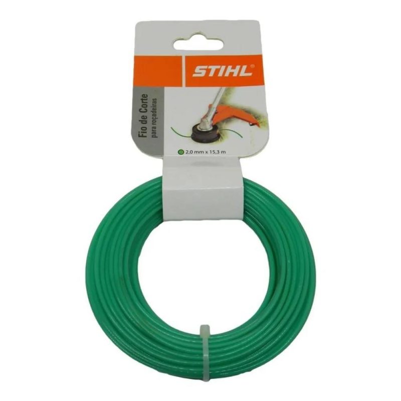 Fio de Corte Redondo Silicone Stihl 2,4mm x 14m Laranja 00009302419