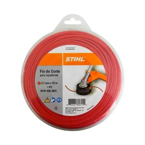 Fio de Corte Redondo Stihl 2,7mm x 72m Vermelho 00009303621