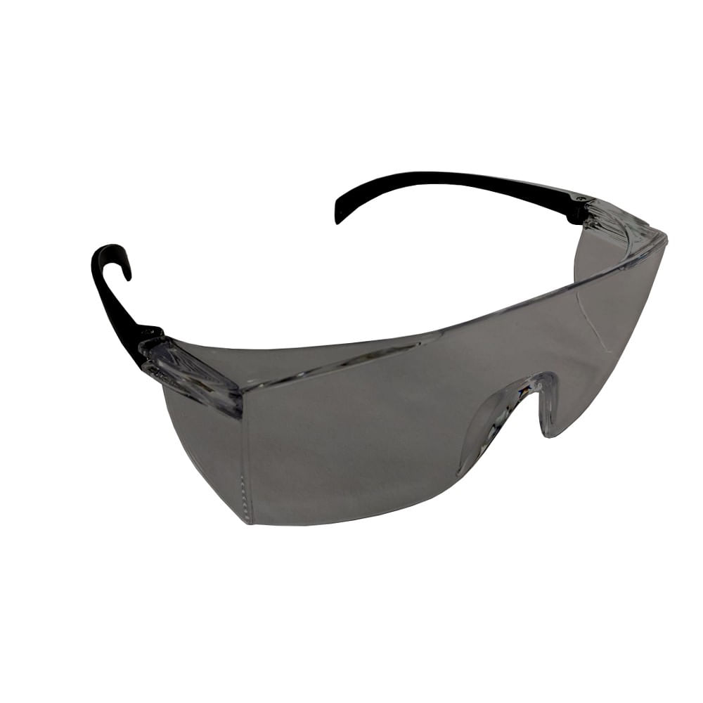 Óculos de proteção Carbografite Spectra 2100 cinza, com lentes fumê e hastes pretas, indicado para segurança em trabalhos diversos.