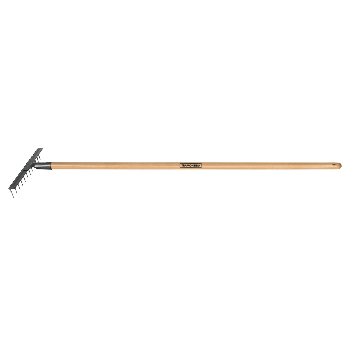 Ancinho Estampado Tramontina 12 Dentes com Cabo de Madeira 120 cm